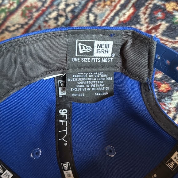 New Era 59Fifty Mens Hat NFL New York Giants Blue Adjustable Cap - Picture 7 of 7